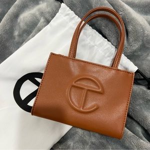 Telfar Small Tan Shopping Bag